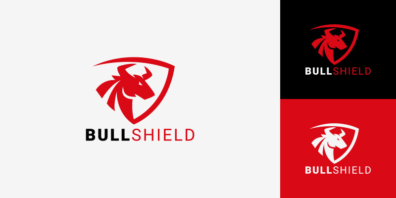 Bull Shield Logo Design 