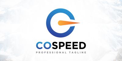 Letter C Co Speed Auto Logo Design