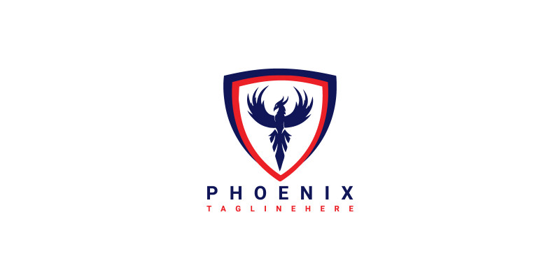 Phoenix Shield Logo Template 