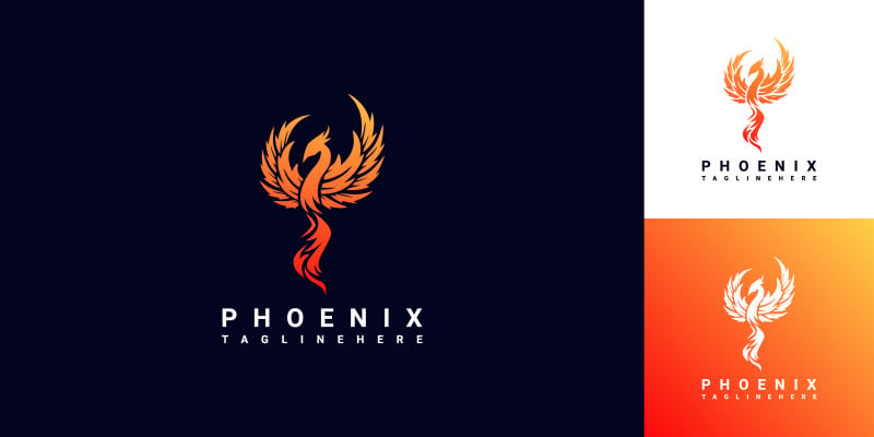 Phoenix Fly Vector Logo