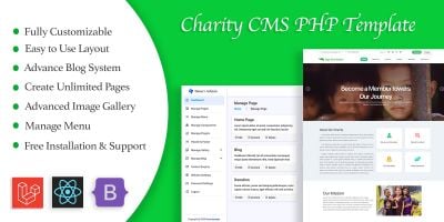 Laravel Charity CMS Website