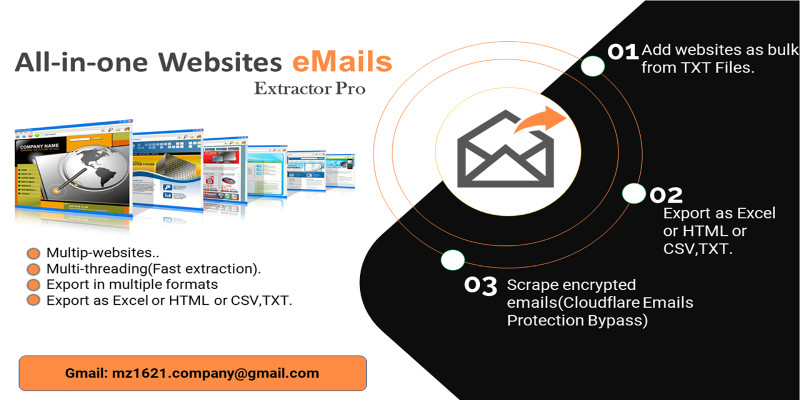 All-in-one Websites eMails Extractor Pro Python