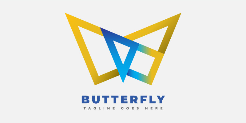 Butterfly W Letter Logo