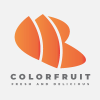 Sliced Orange B Letter Logo