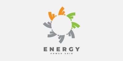 Power Grid and Energy Logo