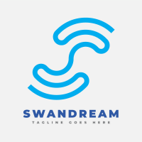Swan or Snake S Logo