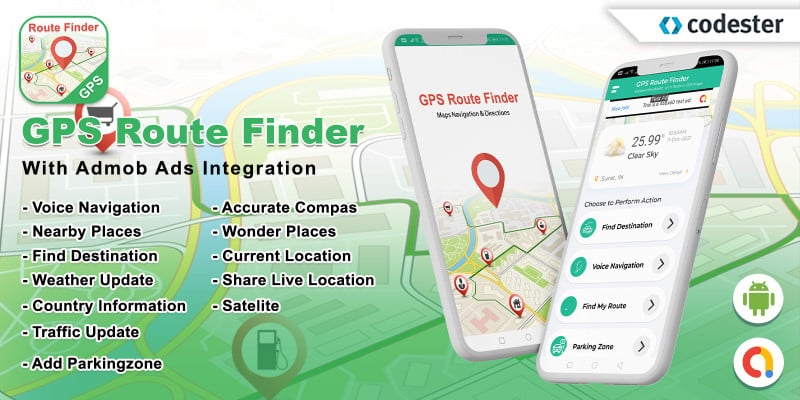 GPS Route Finder - Android Source Code