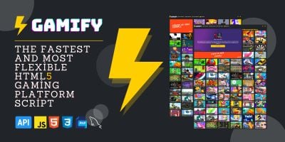 Gamify - Flexible HTML5 Gaming CMS