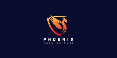  Phoenix Security Vector Logo Template 