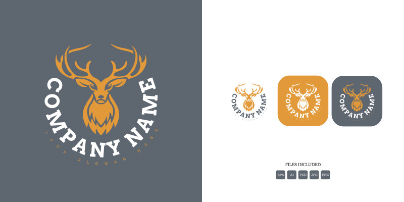 Deer Logo Template