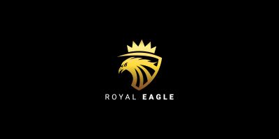 Royal Eagle Vector Logo Template