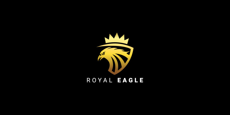 Royal Eagle Vector Logo Template