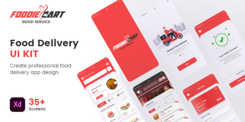 Foodiecart – Food Delivery UI Kit for XD