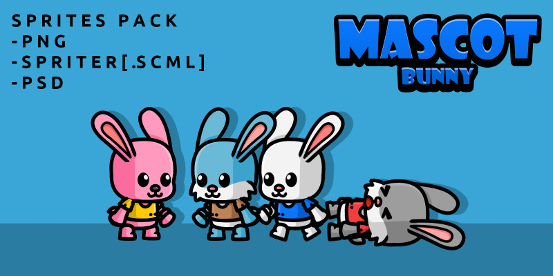 Mascot Bunny Game Sprites