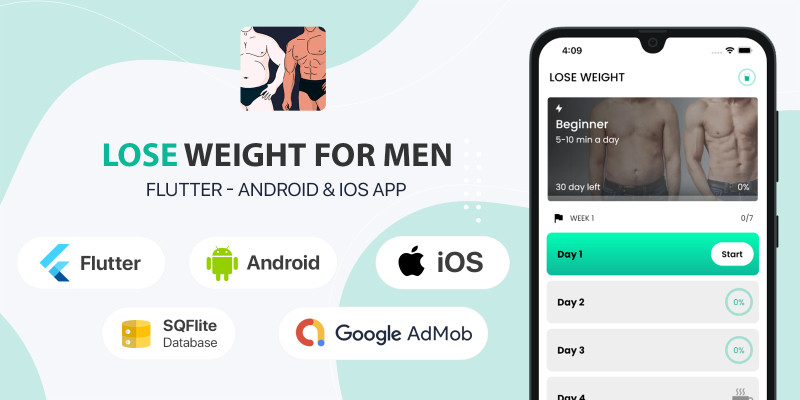 Lose Weight for Men - Flutter