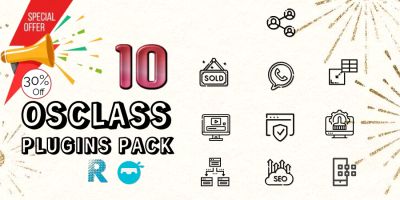 10 OSClass Plugins Pack