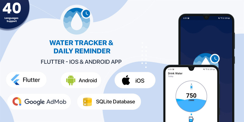 Water Tracker - Flutter Mobile App