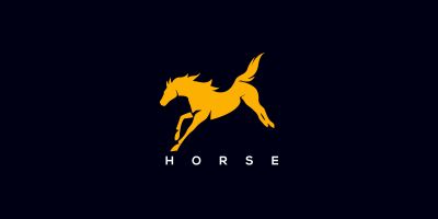 Horse Elegant Vector Logo Template 