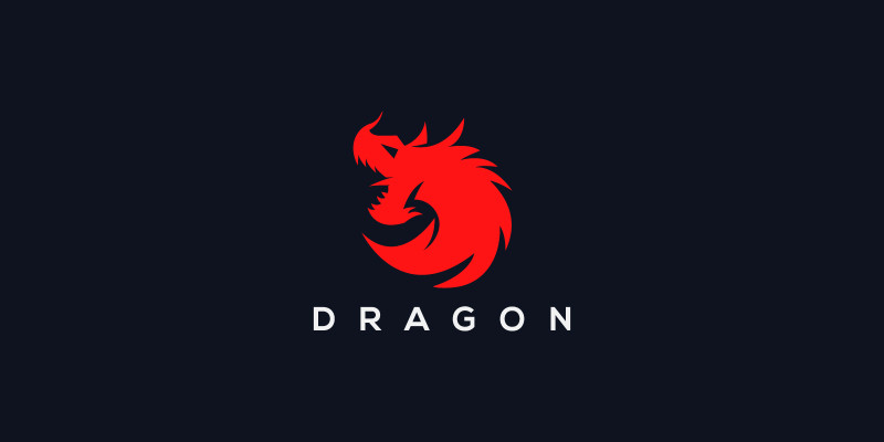 Red Dragon Logo Template 