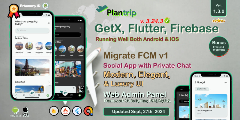 PlanTrip - Full Flutter Application