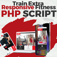 Train Extra Fitness PHP Script 4 Languages