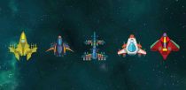 Space Fire - Space Ships Game Assets Screenshot 1