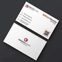 Red Business Card Template