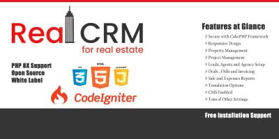 Creative Real Estate CRM  With CMS 