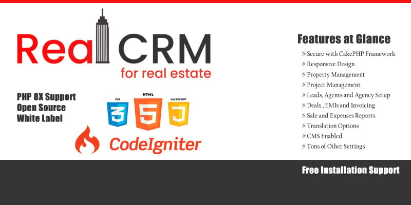 Creative Real Estate CRM  With CMS 