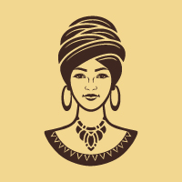 African Pretty Woman Logo
