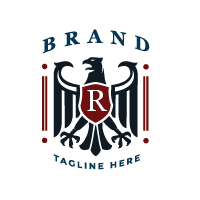 Eagle Heraldic Logo - Animal Logo