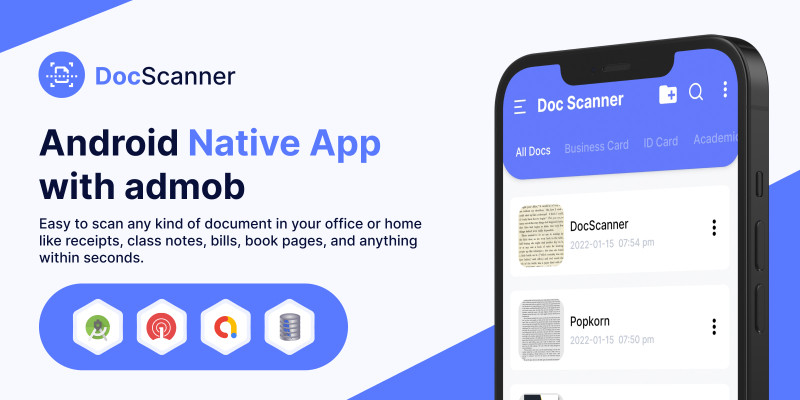 DocScanner - Android Native App with Admob