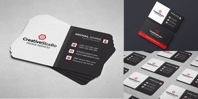 Red Business Card 