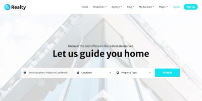 Realty- Bootstrap Light Real Estate HTML Template