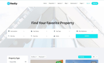 Realty- Bootstrap Light Real Estate HTML Template Screenshot 2