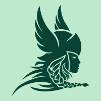 Valkyrie Woman Logo Design 