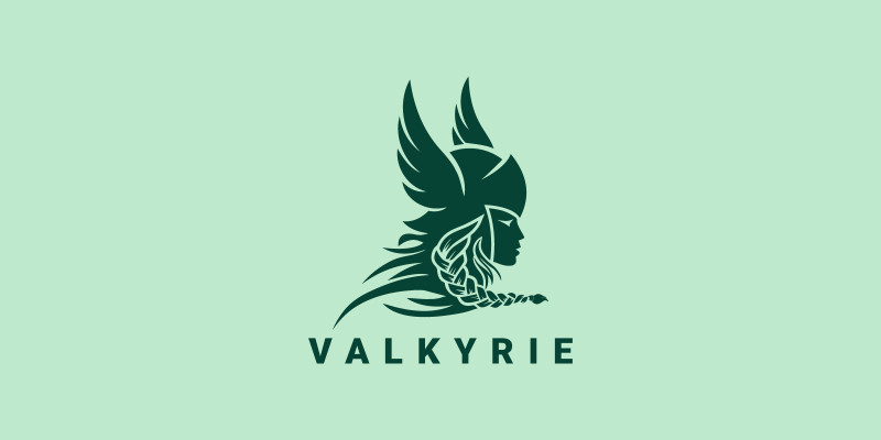 Valkyrie Woman Logo Design