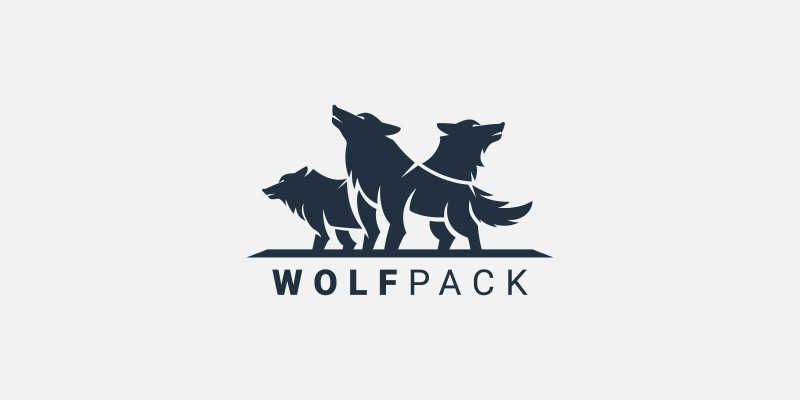 Wolves Wolf Pack Logo