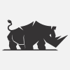 Rhino Powerful Creative Logo