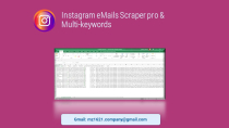 Instagram eMails Scrapper Pro with Multi-Keywords Screenshot 2