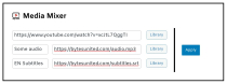 Media Mixer WordPress Plugin Screenshot 1
