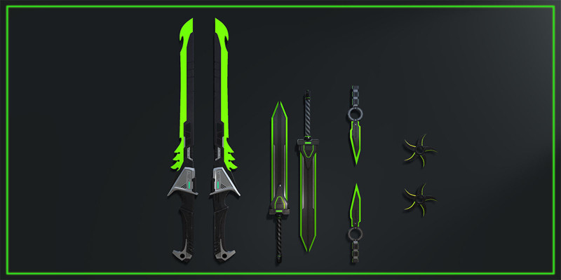 SciFi Melee Weapons Pack - 3D Models