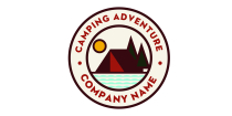 Camping Adventure Logo Design Screenshot 1