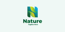 Letter N nature Logo Screenshot 1