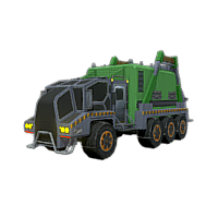 A Futuristic Goods Carrying Truck - 3D Object