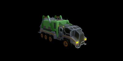 A Futuristic Goods Carrying Truck - 3D Object