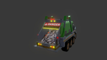 A Futuristic Goods Carrying Truck - 3D Object Screenshot 4