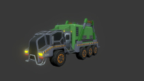 A Futuristic Goods Carrying Truck - 3D Object Screenshot 14