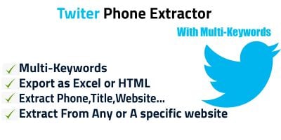 Twiter Phones Extractor Pro - Python