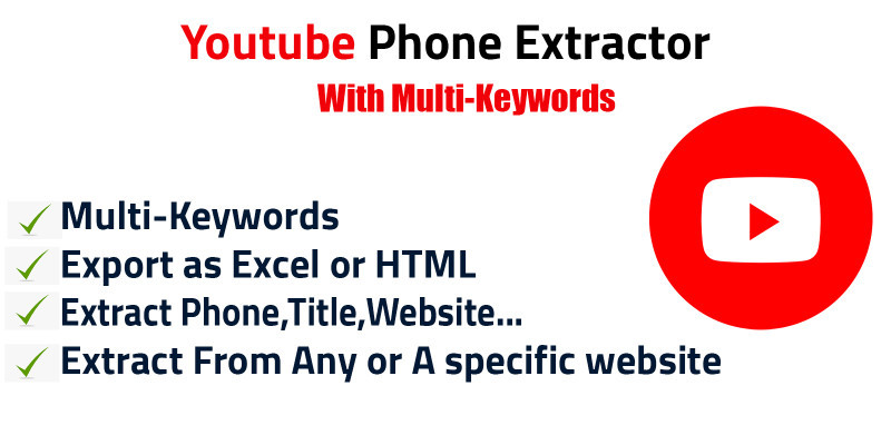 Youtube Phones Extractor Pro - Python Script